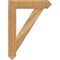 Ekena Millwork Traditional Arts & Crafts Rough Sawn Bracket, Western Red Cedar, 4"W x 22"D x 30"H BKT04X22X30TRA03RWR - alternate 4